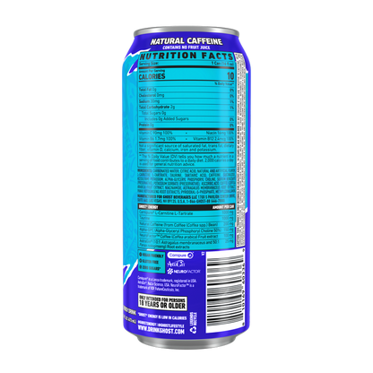 GHOST Energy Zero Sugar Blue Raspberry 16oz Can