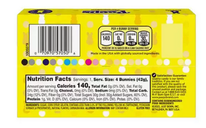 Peeps Yellow Marshmallow Bunnies 4ct, 1.5 oz