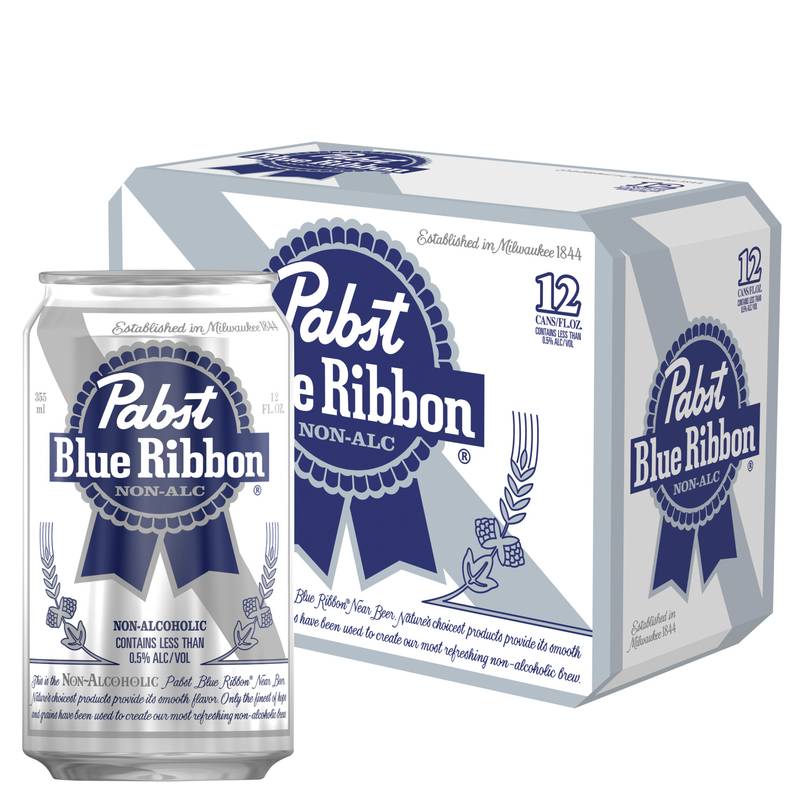Pabst Blue Ribbon Non-Alcoholic 12pk 12oz Can