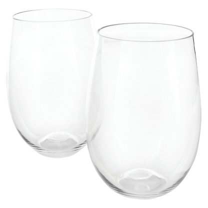 True Stemless Plastic Wine Glass 15 oz