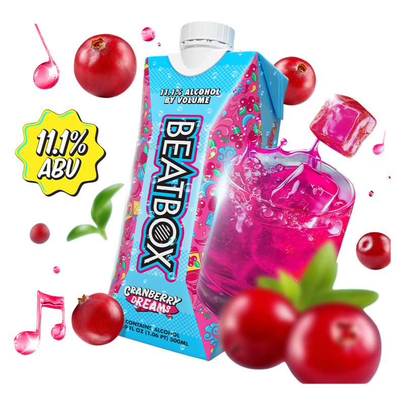BeatBox Cranberry Dreams 500ml 11.1% ABV Wine Party Punch
