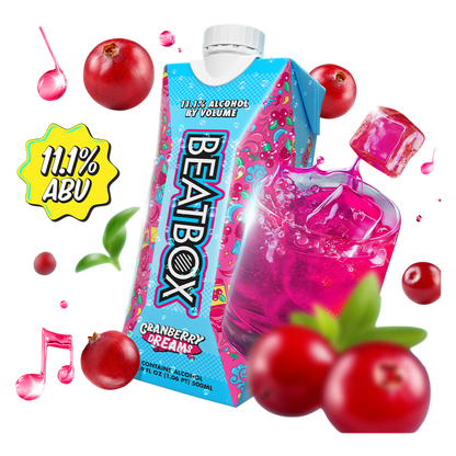 BeatBox Cranberry Dreams 500ml 11.1% ABV Wine Party Punch