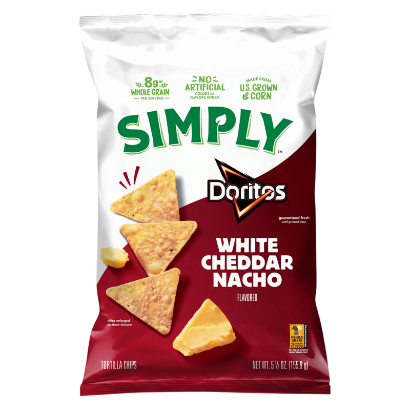 Simply Doritos White Cheddar Nacho 5.5oz 