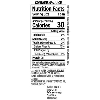 Pepsi Prebiotic Cola Cherry Vanilla 12oz Can