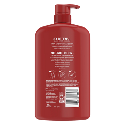 Old Spice Men's Body Wash Pump, Swagger Scent of Confidence, 33.4oz