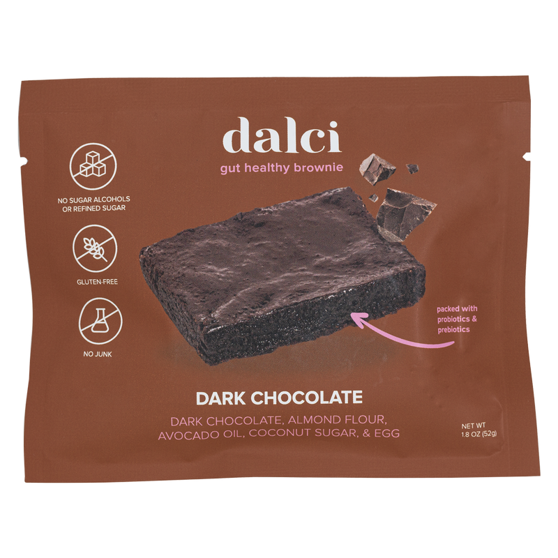 Dalci Dark Chocolate Gut-Healthy Brownie 51g