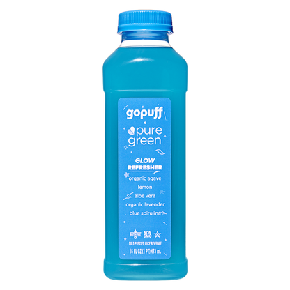 Gopuff x Pure Green Glow Juice Refresher 16 oz