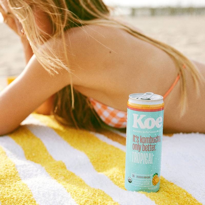 Koe Tropical Kombucha 12oz Can