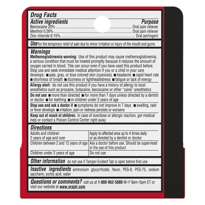 Orajel Tooth & Gum Relief Gel 0.25oz