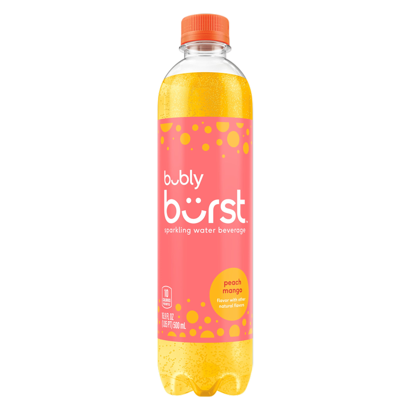 Bubly Burst Peach Mango 16.9oz Btl - bubly – BevMo!