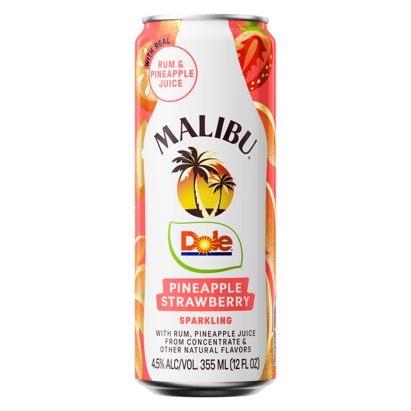 Malibu Dole Pineapple Strawberry 12oz can