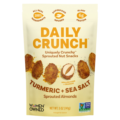 Daily Crunch Turmeric + Sea Salt Sprouted Almonds 5 oz