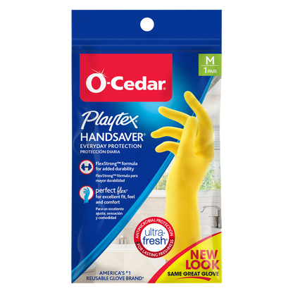 Playtex Handsaver Yellow Gloves, Medium
