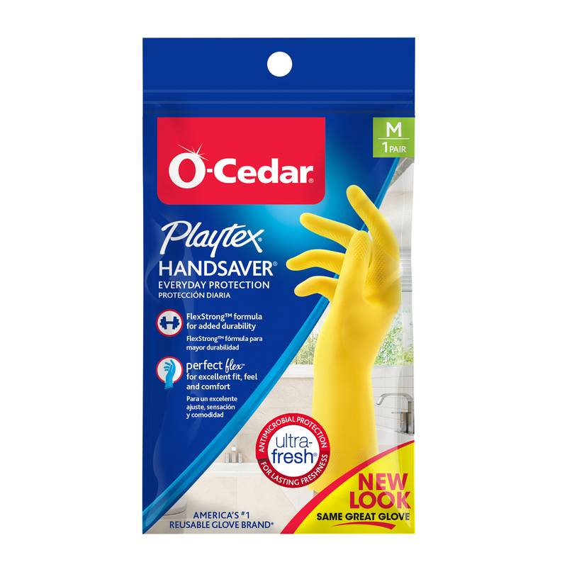 Playtex Handsaver Yellow Gloves, Medium