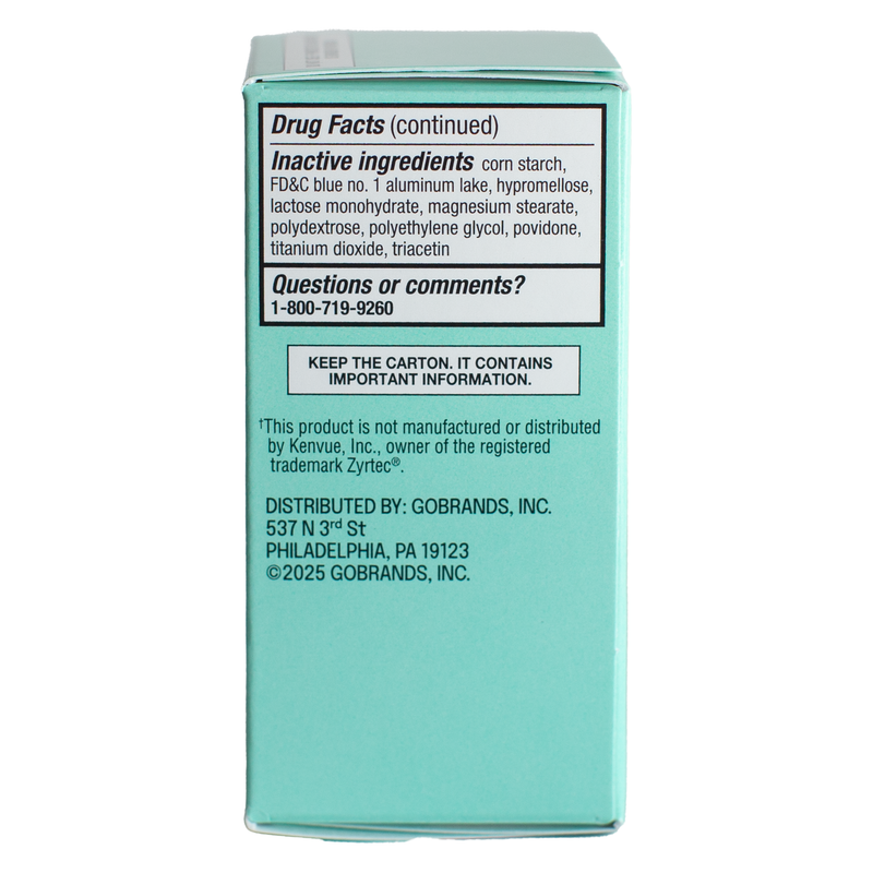 Goodnow 24-Hour Allergy Relief Cetirizine HCl 10mg -30ct