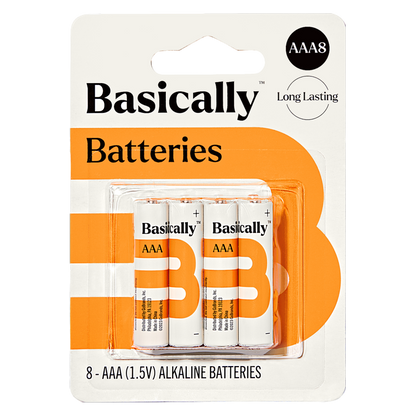 Basically 8ct AAA Alkaline Batteries