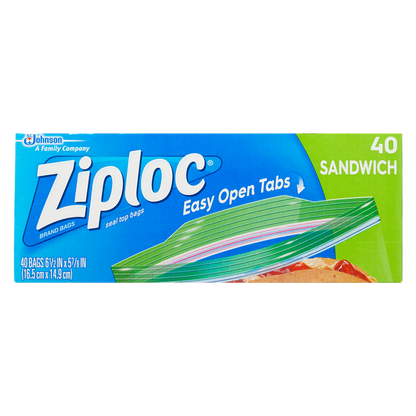 Ziploc Sandwich Bags 40ct