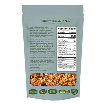Sweet Deliverance Strawberry & Salty Peanut Granola, 8 oz