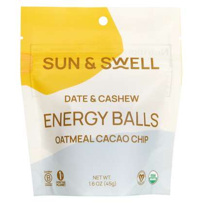 Sun & Swell Oatmeal Cacao Chip Energy Bites 1.6oz Bag