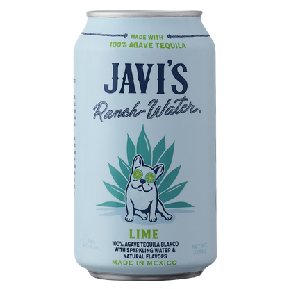 Javi's Ranchwater Lime Tequila Seltzer 4pk 355ml Can 4.5% ABV