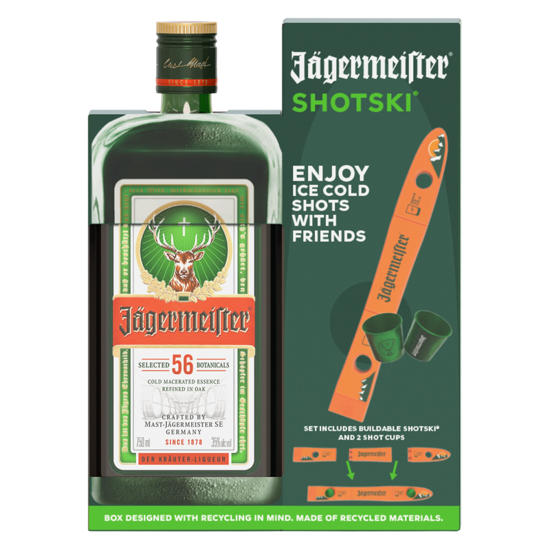 Jagermeister Gift Set w/ Shotski 750ml