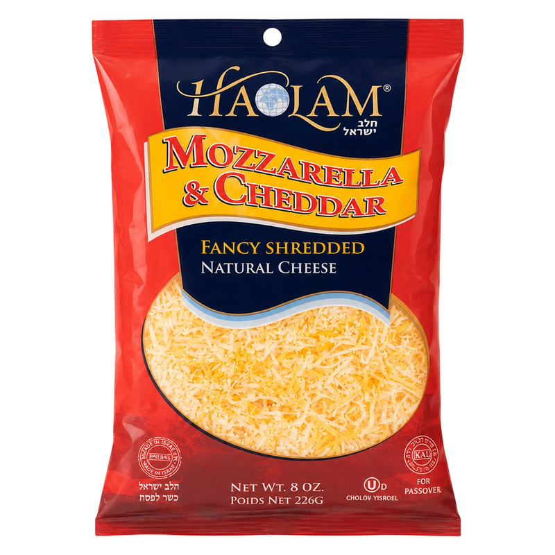 Haolam Mozzarella & Cheddar Cheese Blend 8oz