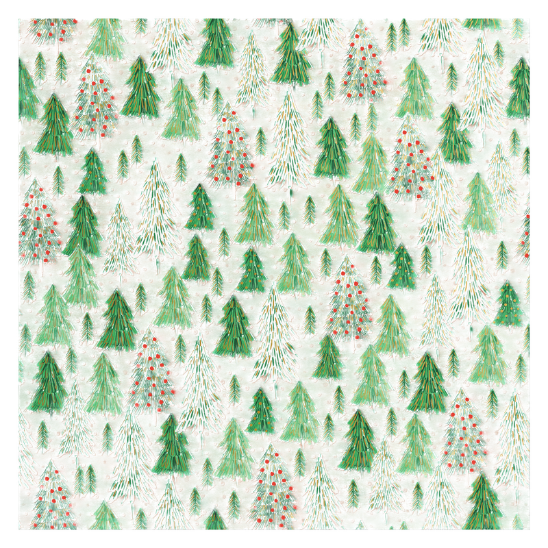 Opulent Tree Jumbo Roll Wrapping Paper