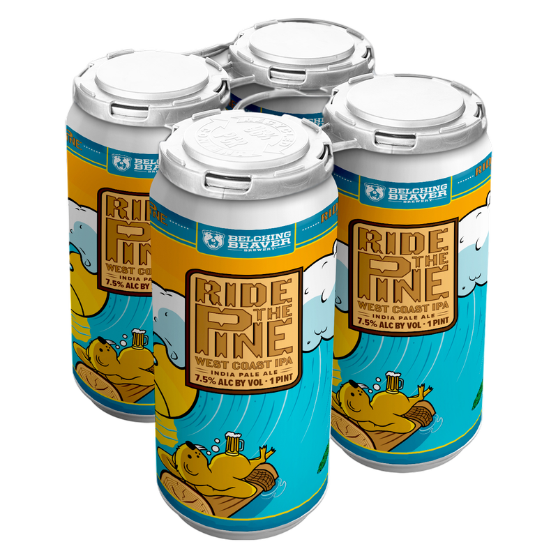Belching Beaver Brewery Ride The Pine IPA 4pk 16oz