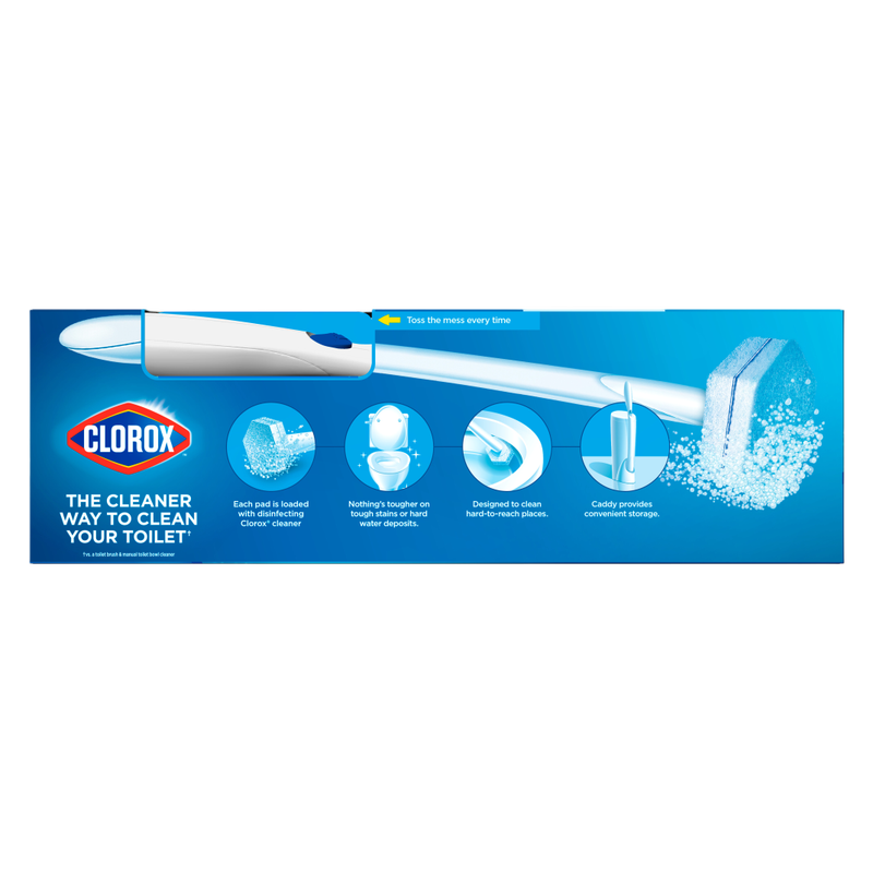 Clorox No Scent Toilet Wand Kit 1.04oz Stick