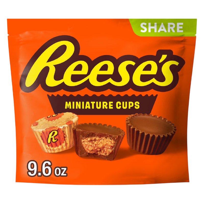 Reese's Miniatures Milk Chocolate Peanut Butter Cups, Share Pack, 9.6 oz