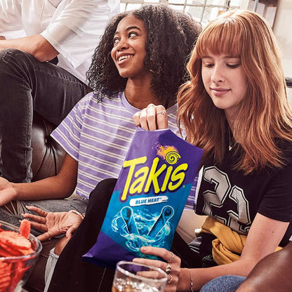Takis Blue Heat Spicy Rolled Tortilla Chips Snack Size Bag 3.25oz