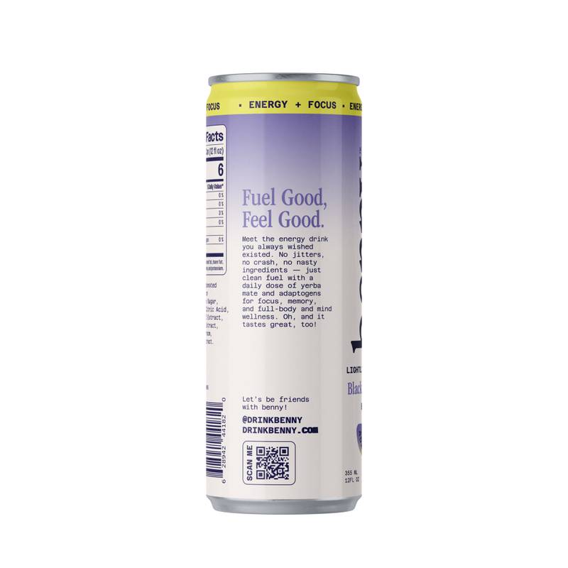 Benny Everyday Energy Blackberry Yuzu 12oz Can