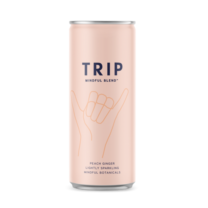 TRIP Peach Ginger Mindful Blend 12oz Can