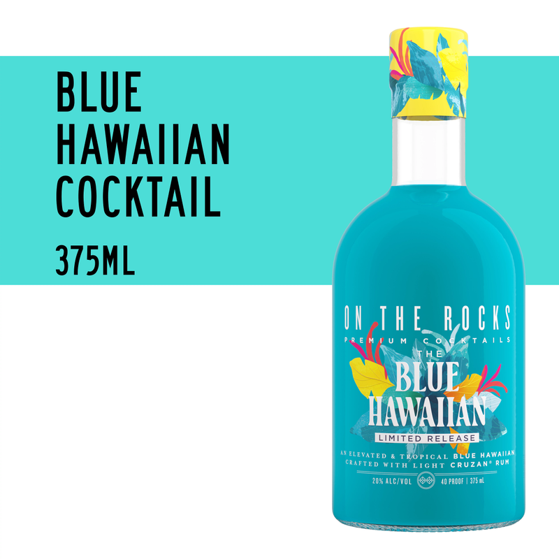 On The Rocks Blue Hawaiian 375ml 20% ABV - On the Rocks – BevMo!