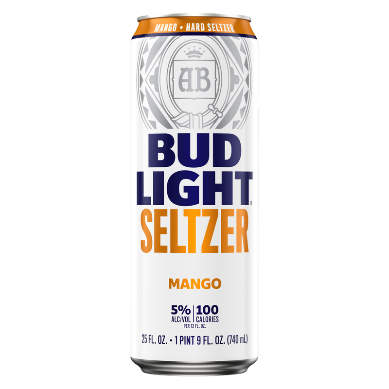 Bud Light Hard Seltzer Mango 25oz Can 5% ABV