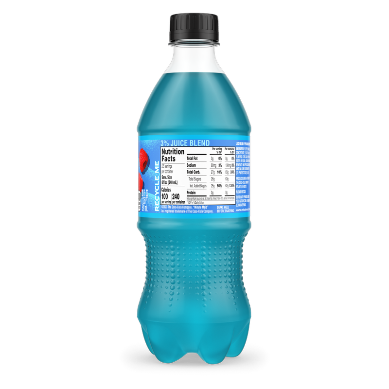 Minute Maid Blue Raspberry 20oz Btl