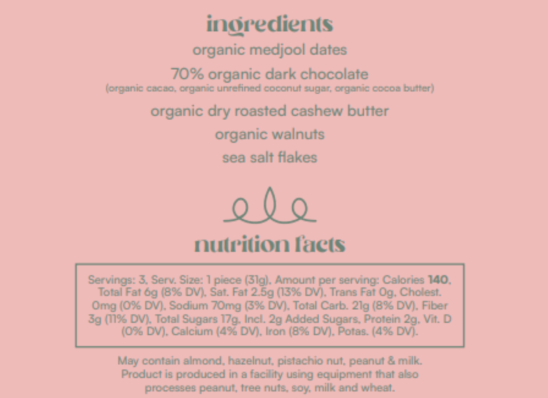 Gato Dates Chocolate Covered Dates with Cashew Butter, 3.79 oz