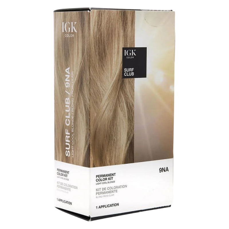 IGK PERMANENT COLOR KIT Surf Club- Light Cool Blonde 9NA
