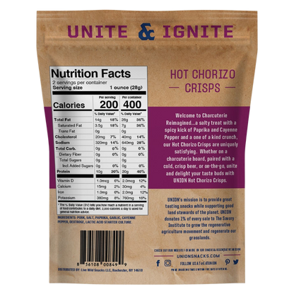 UNION Hot Chorizo Crisps 2oz