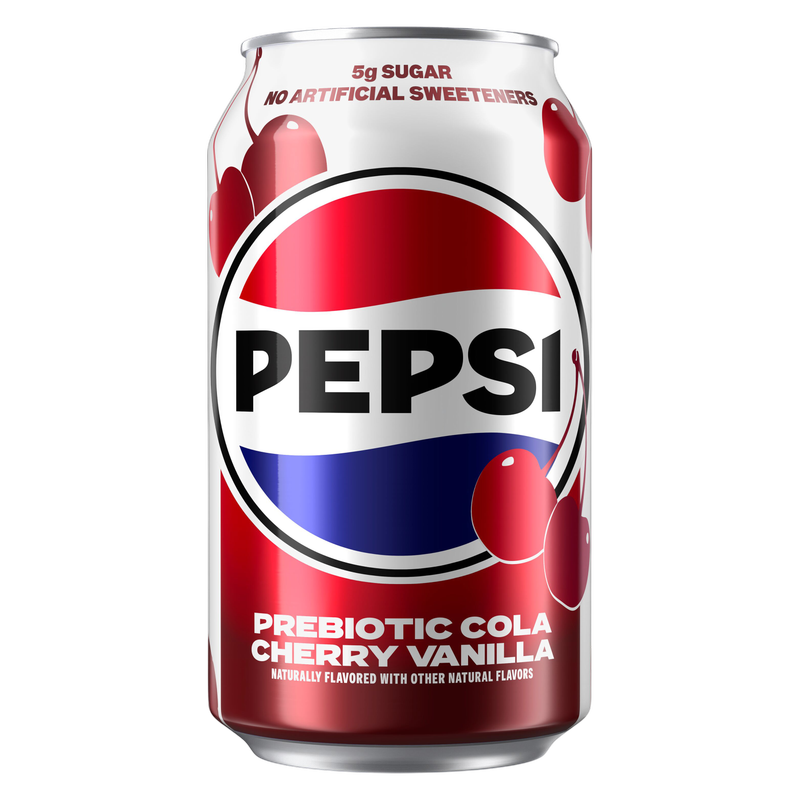 Pepsi Prebiotic Cola Cherry Vanilla 12oz Can