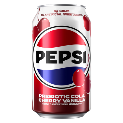 Pepsi Prebiotic Cola Cherry Vanilla 12oz Can
