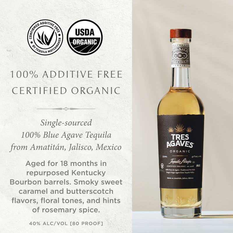 Tres Agaves Anejo Tequila 750 Ml