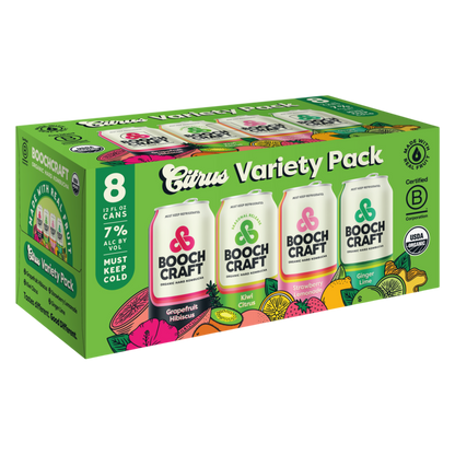 Boochcraft Citrus Variety Pack 8pk 12oz Can