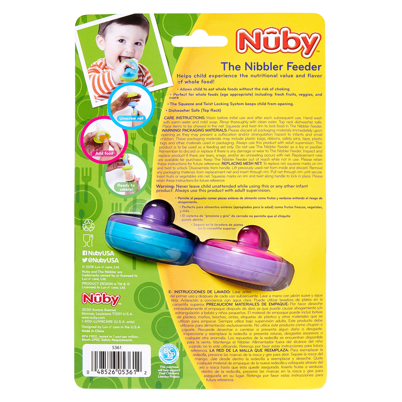 Nuby Nibbler Mesh Feeders 2ct