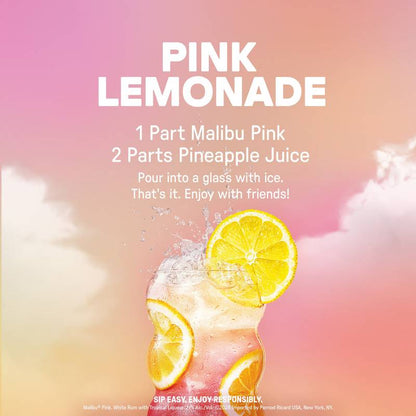 Malibu Pink Rum 750ml (42 Proof)