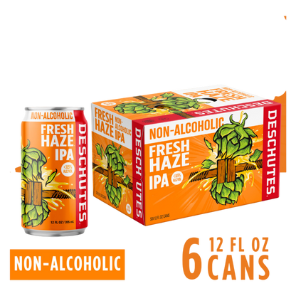 Deschutes Fresh Hazy IPA Non-Alcoholic 6pk 12oz Can