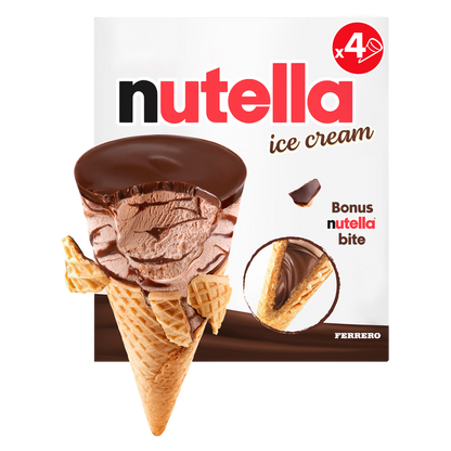 Nutella Ice Cream Cones, 4ct