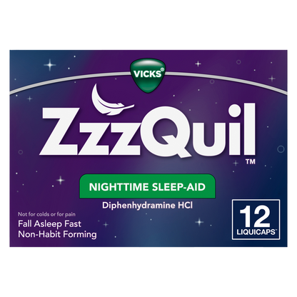 Vicks ZzzQuil Nighttime Sleep Aid LiquiCaps 12ct