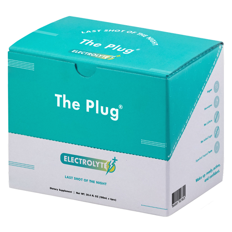 The Plug Hangover Hydration Electrolyte Drink 6pk 3.4oz Btl