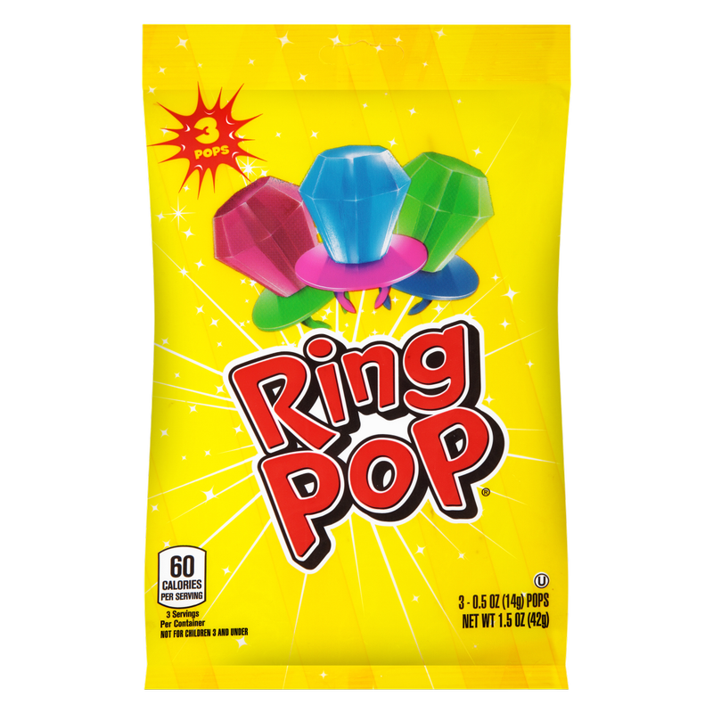 Ring Pop Assorted Flavors Variety Party Pack 3ct